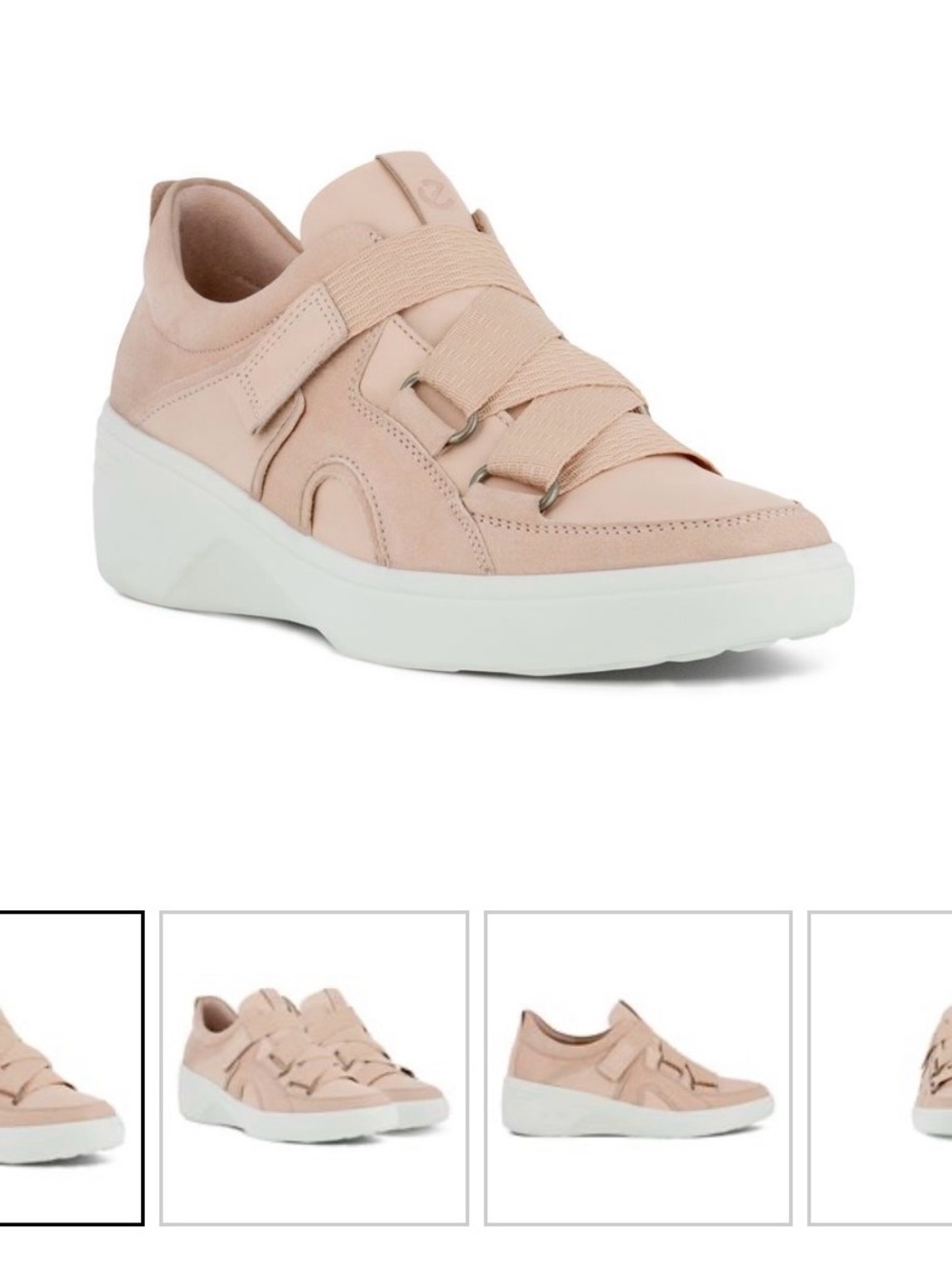 Ecco Soft 7 Wedge Strap in Blush 7.5